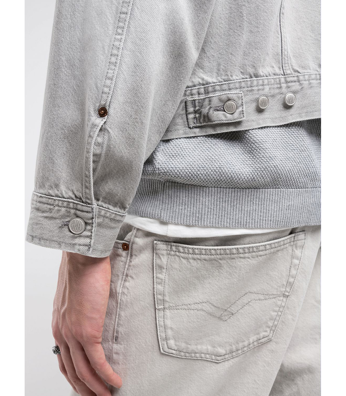 9Z1 ECO PLUS ライトデニムジャケット（セットアップモデル） 詳細画像 スーパーライトグレー 8